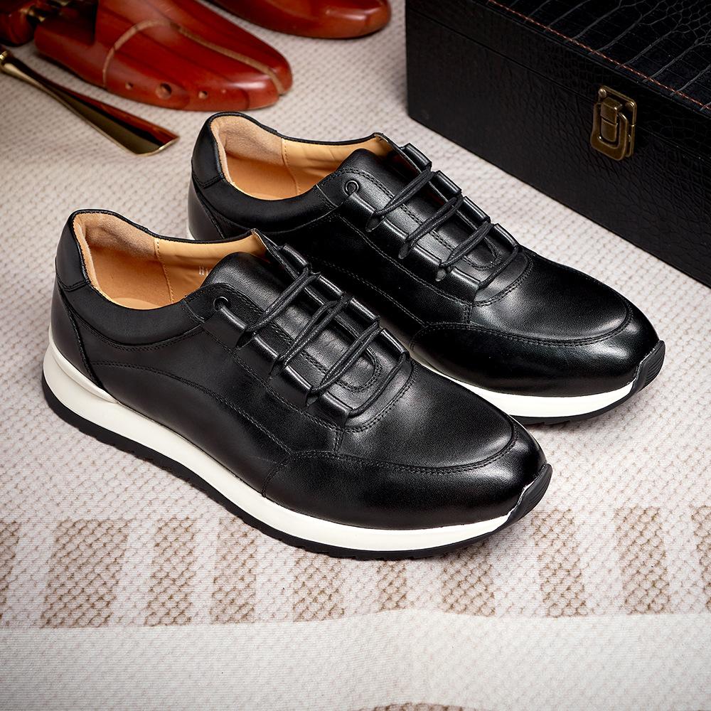 Light Luxury Leather Shoes Men'S Leather Casual Shoes Fashion Party Men'S Shoes Large Size Casualleathershoes