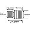 onelinkmore UHF Adapters Mini UHF Male to UHF Female SO239 PL259 Connector RF Coax Adapter Pack of 2