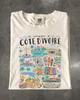 Côte d'Ivoire Travel T-Shirt, Comfort Colors Abidjan Ivory Coast Souvenir Graphic Tee