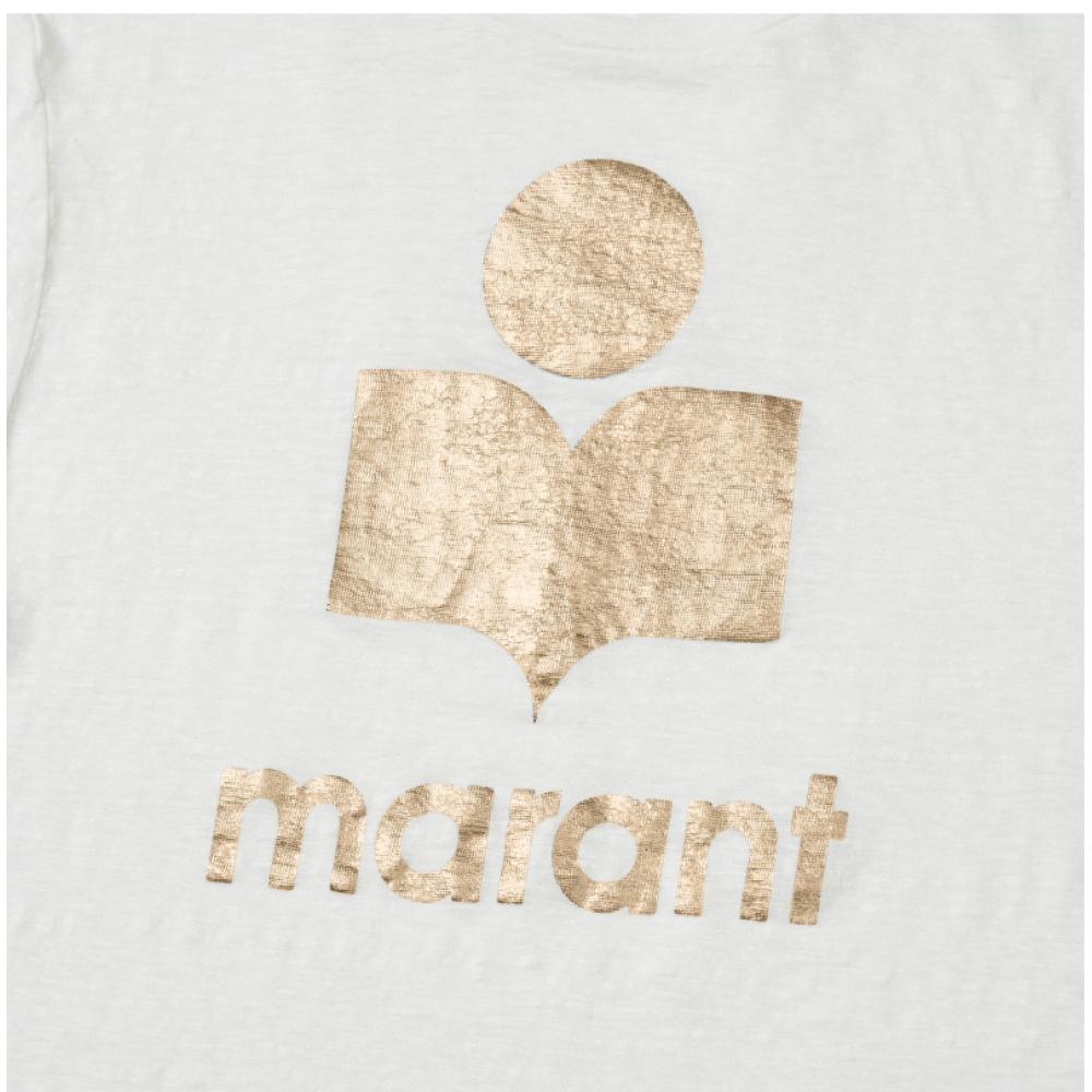 ISabelle Marant TS0001fb A1n10e Whlg Zewel Swell Лен Женская футболка с коротким рукавом