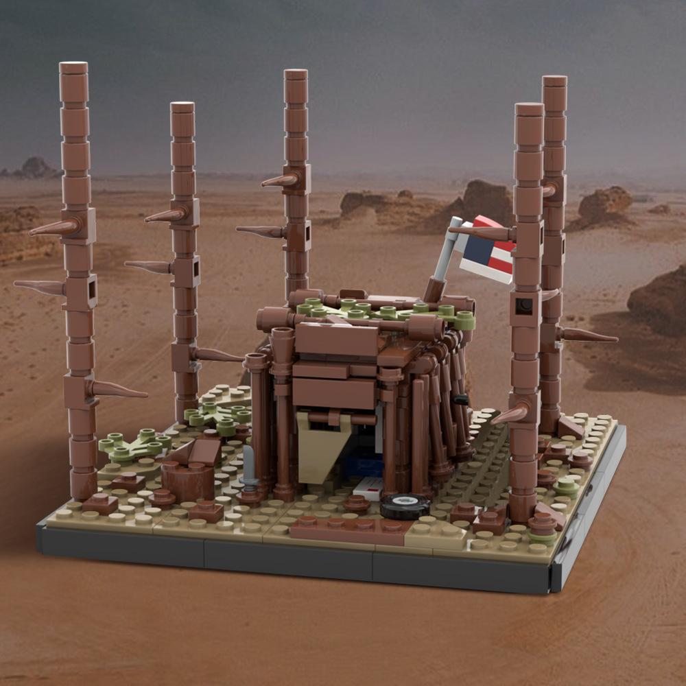 Строительный набор «История монстров» MOC-89218 Периферийный строительный набор из мелких деталей по мотивам кино и телевидения