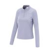 Fitness Series Stand Collar Logo Loose Long Sleeve T-Shirt Women Tops ATLV368-3