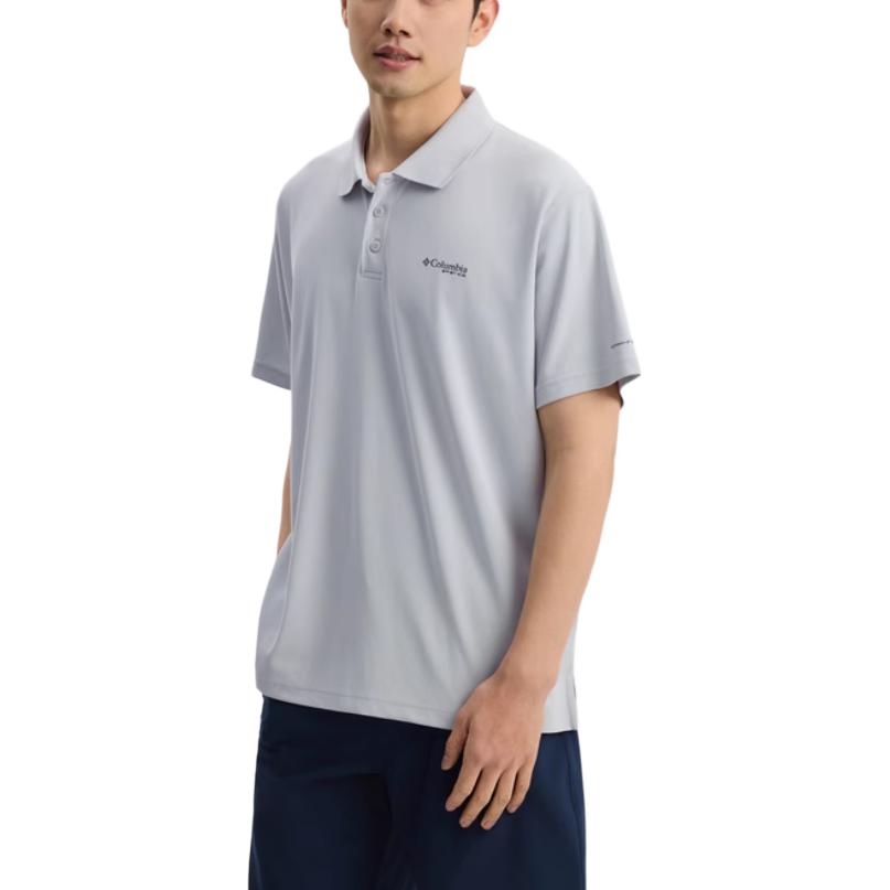 Columbia PFG SS25 Polo Shirt Men's White FM4923-019
