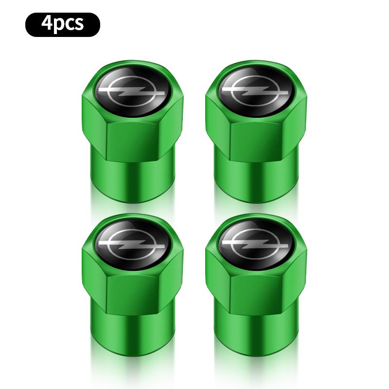 AAAYV1 4pcs Car Tire Valve caps Emblem metal Cap Case For Opel Meriva Corsa Astra Vivaro Signum Insignia Mokka Adam Combo Junior