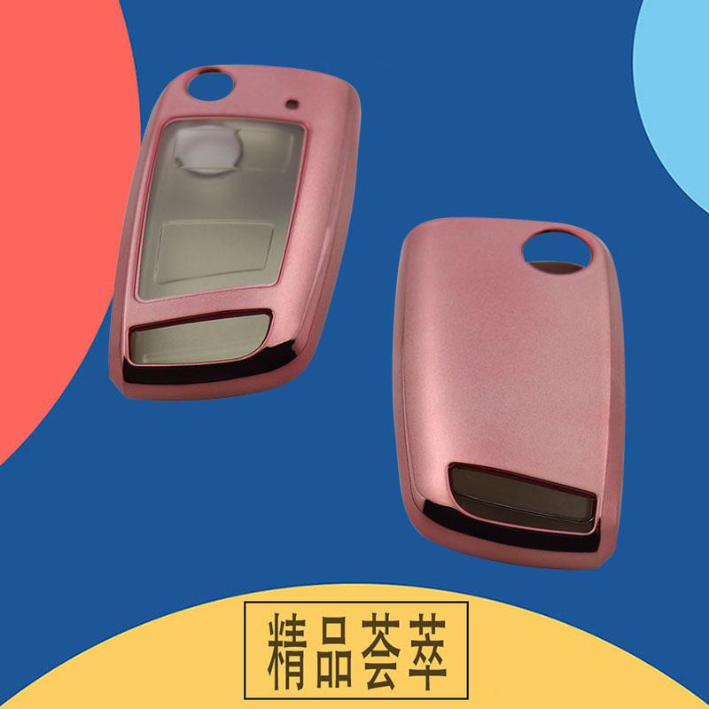 TPU Transparent Film Car Remote Key Cover Case Shell Key Fob for Golf Passat GTI 7 Octavia Kodiaq Karoq Protector Holder