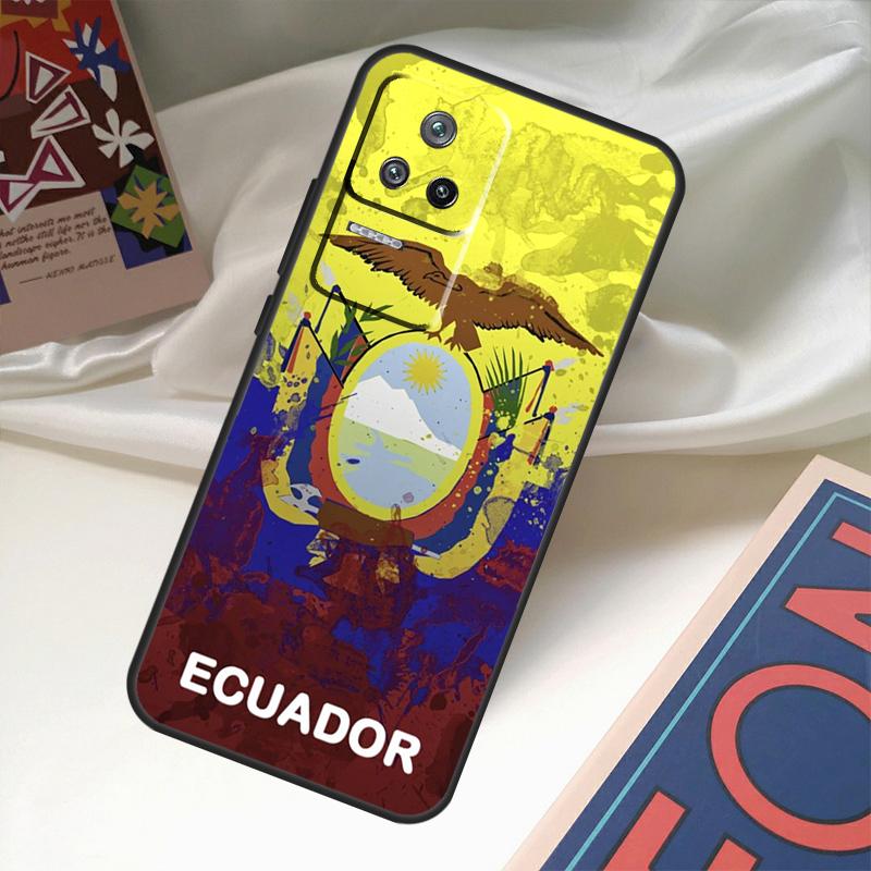 Ecuador Flag Case For POCO X6 Pro M6 X5 X3 M5s F3 F5 Xiaomi 14 Ultra 13 12 Lite 11T 12T 13T Pro Coque