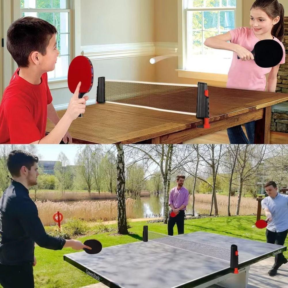 Stretchable Mesh Frame Ping Pong Post Net Net Rack Table Tennis Racquet Net Body Exercise