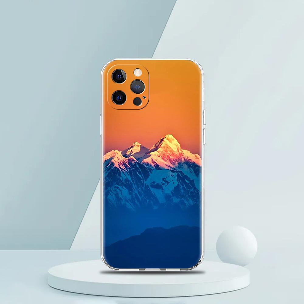 Эверест мир первый Люксовый Чехол для Телефона Для iPhone 16 15 14 13 12 11 Pro Max XS X XR SE 7 8 Plus Силиконовый Прозрачный Чехол