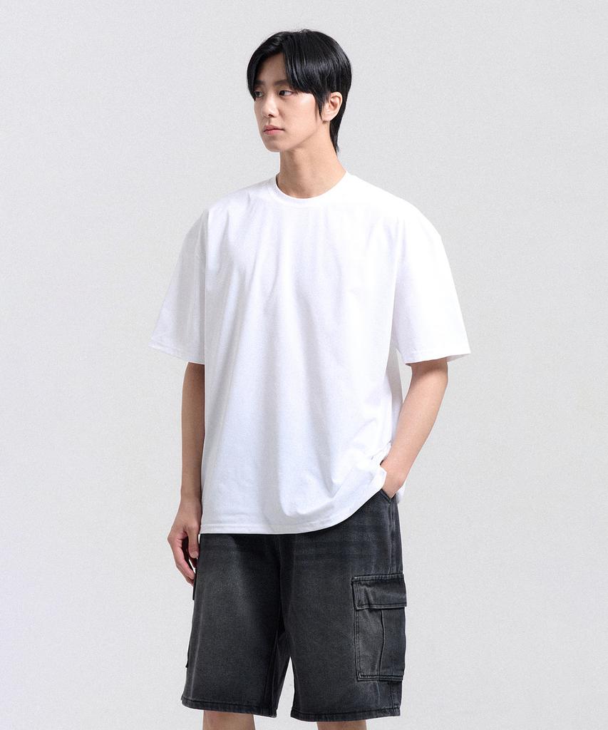 CREEDMENS Recycled Slit Short Sleeve Tee (White)