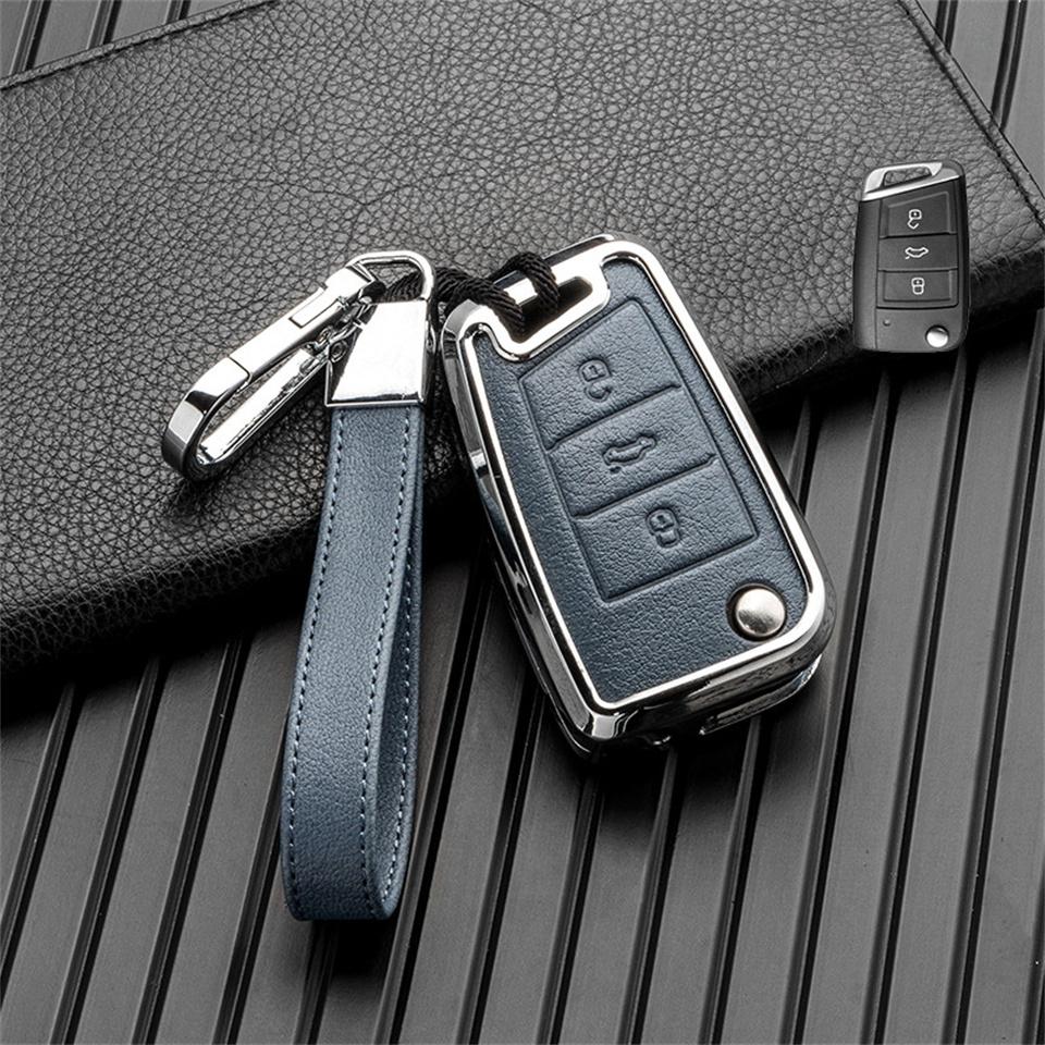 Чехол для ключей от автомобиля для Volkswagen VW Golf 7 Gti Mk7 R Touran Skoda Octavia 3 Superb Karoq Kodiaq Seat Leon Mk3 Ateca, аксессуары