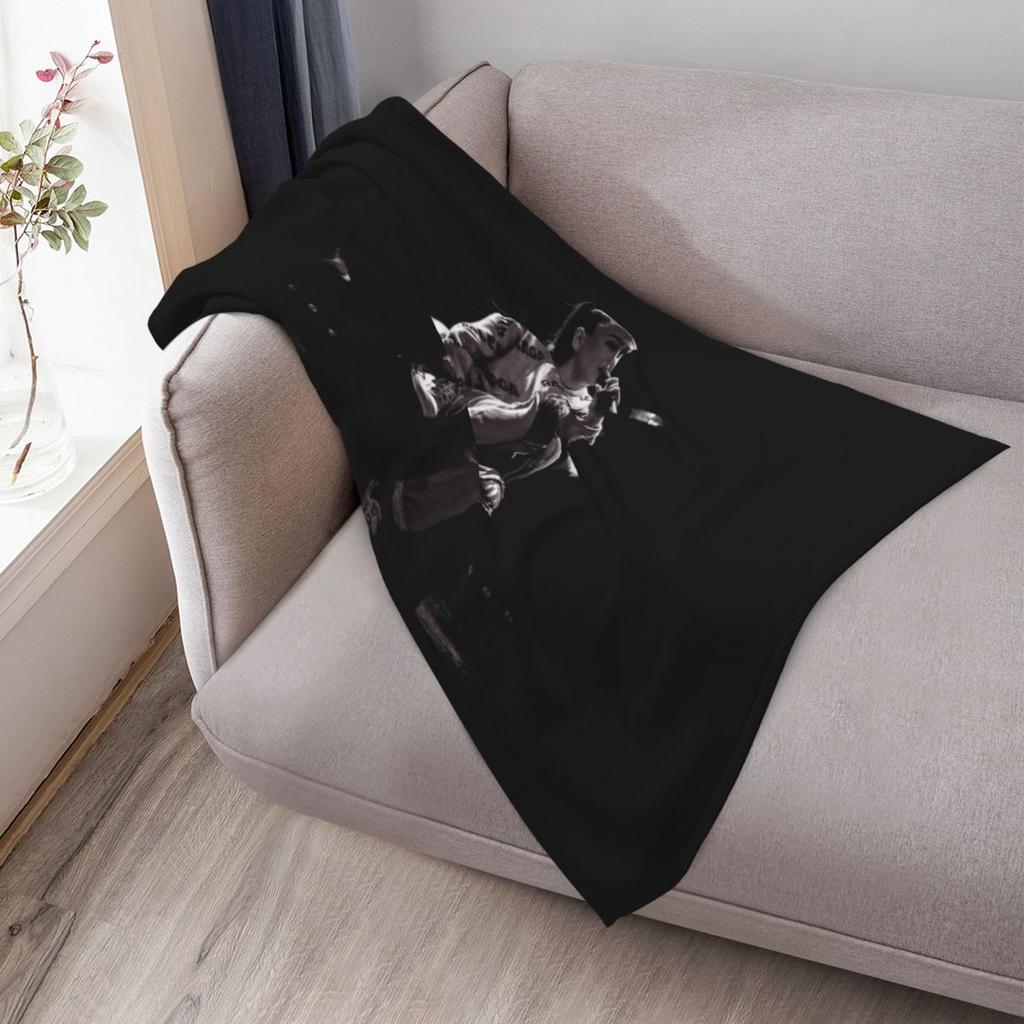 CLASSIC WHITE BLACK EVA QUEEN Throw Blanket Cozy Throw Blanket for Bed Sofa Chair