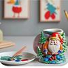 A Top Quality Scented Candles, Gypsum Cups, Stone Containers, Santa Claus Candle Cups, DIY Decorative Gifts
