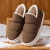 Down Cotton Slippers Autumn and Winter Bag Heel Non-slip Indoor Home Home Home Thickened Warm Couple Outer Cotton Shoes