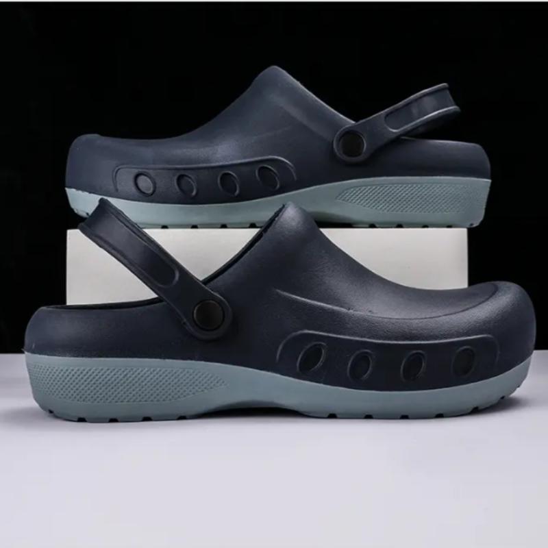 Модные летние мужские шлепанцы для улицы, легкая обувь, модная классика, дышащие, противоскользящие, пляжные шлепанцы, высококачественные ленивые шлепанцы с закрытым носком