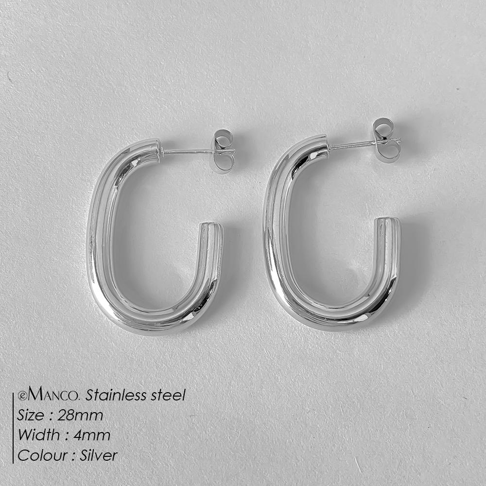 EMANCO Vintage Spiral Twist Hoop Earrings for Women Punk Party Earrings Trendy Gold Color Earrings Jewelry Pendientes
