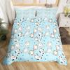 Kawaii Cat Duvet Cover Single Queen for Boys Girls Cute Kitten Pet Bedding SetMicrofiber Blue Comforter Cover with 2 Pillowcase