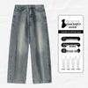 Jeanswest Men's Retro Blue Straight-Leg Jeans