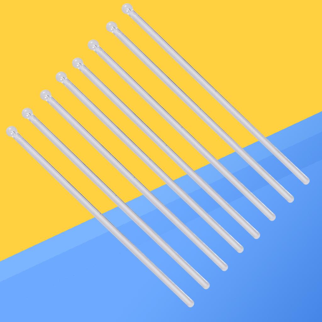 100 шт. прозрачный коктейльный барный мадлер с круглой головкой, пластиковые палочки для перемешивания, половник, мешалка, палочка для смешивания