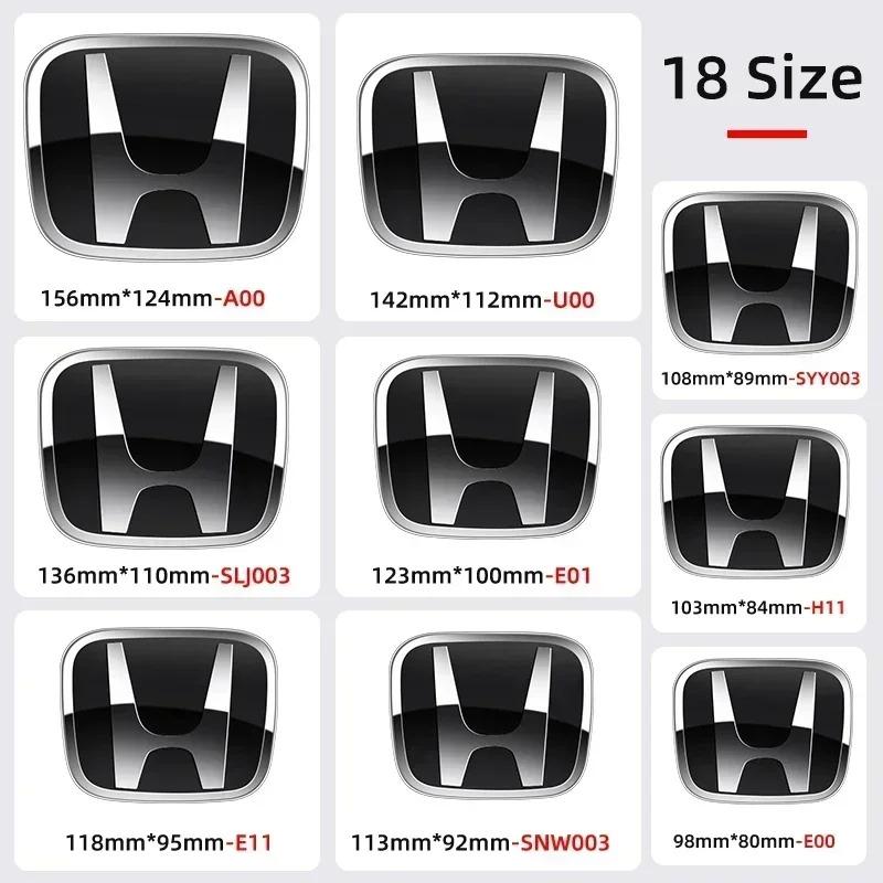 Car Front Head Grill Hood Bonnet Emblem Rear Tail Bumper Trunk Boot Mark Badge Sticker Logo For Honda Civic Accord CRV Hrv NO1