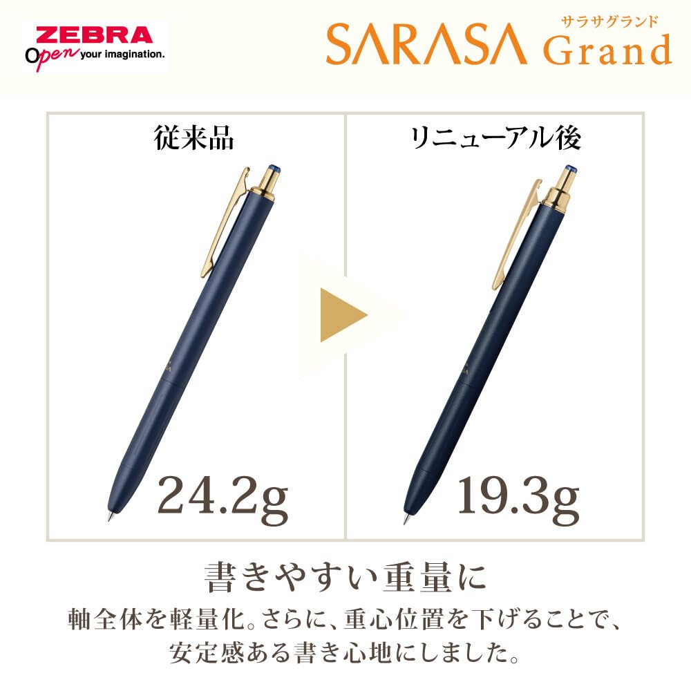 Zebra Sarasa Grand Gel Ballpoint Gift Limited Matte Black Black 0.5mm Pen, Package, Edition, Barrel, Ink, P-GF25-JJ57-MTBK