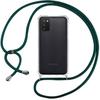 Protective Case - PROSHOP - Samsung Galaxy A03S - Flexible - Shockproof - Night Green Lanyard