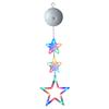 3 Pack Window Hanging Light with Suction Cup Christmas Indoor Star Window Light Battery Operated Christmas Home Shop Party Gifts