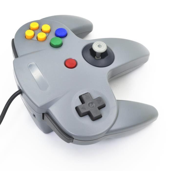 Геймпад - Nintendo - N64 - Проводной - Серый - Без вибрации