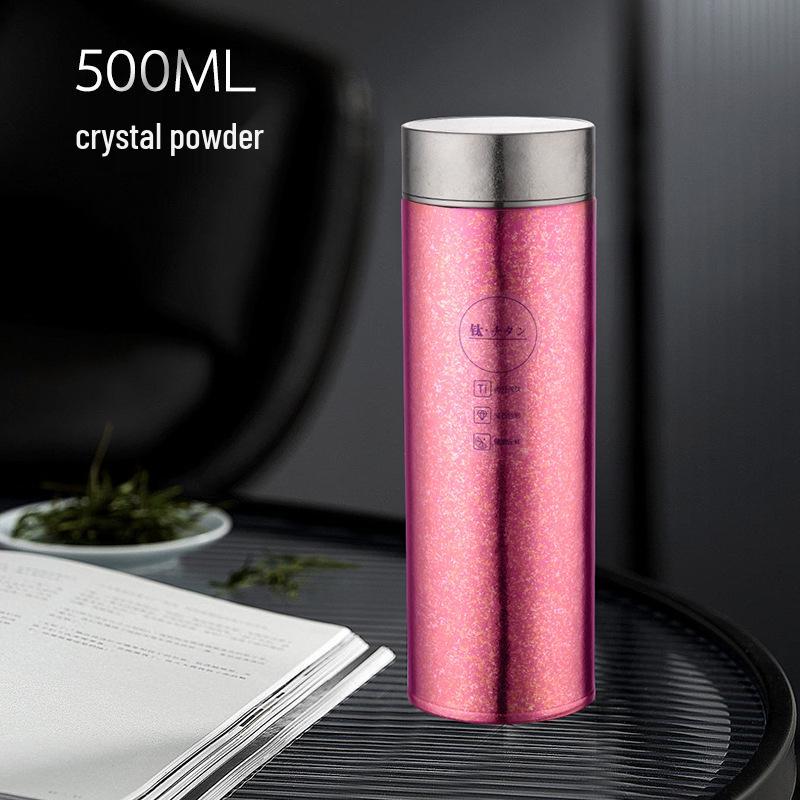 Антибактериальная титановая термокружка с разделителем для чая, подарочная коробка - Портативная, высококлассный бизнес-подарок для мужчин и женщин