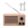 Retro Mini Bluetooth Speaker Bass O Stereo Subwoofer FM Radio Support AUX USB Hands Free