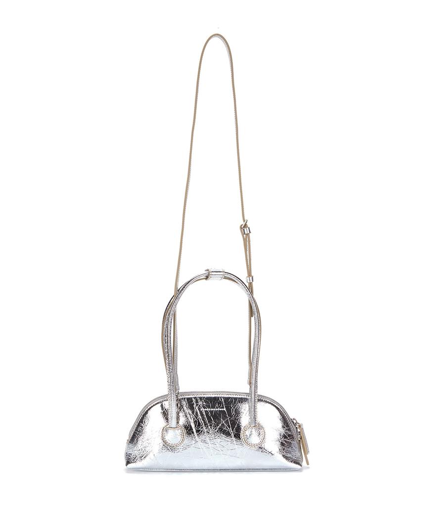 Margesherwood Bessette Shoulder + Strap - Silver Crinkle