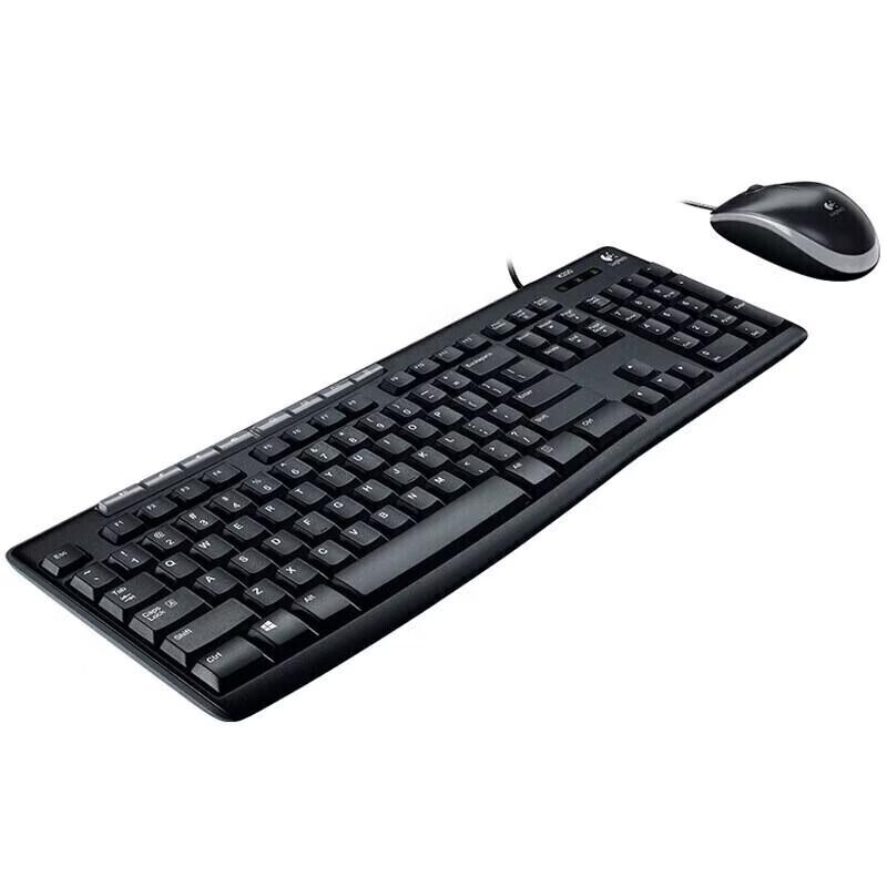 Logitech MK200 Полноразмерный проводной комплект клавиатуры и мыши