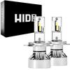 H4 LED 49600cd Super Vehicle Inspection Set of M Series Premium HID-ya Headlights, (candela), Bright, White, Compliant, 12V/24V, 2,