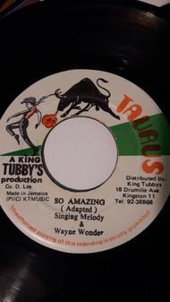 7-дюймовая пластинка SINGING MELODY WAYNE WONDER So Amazing NONE Taurus Jamaica Reggae Ska Dub Б/у