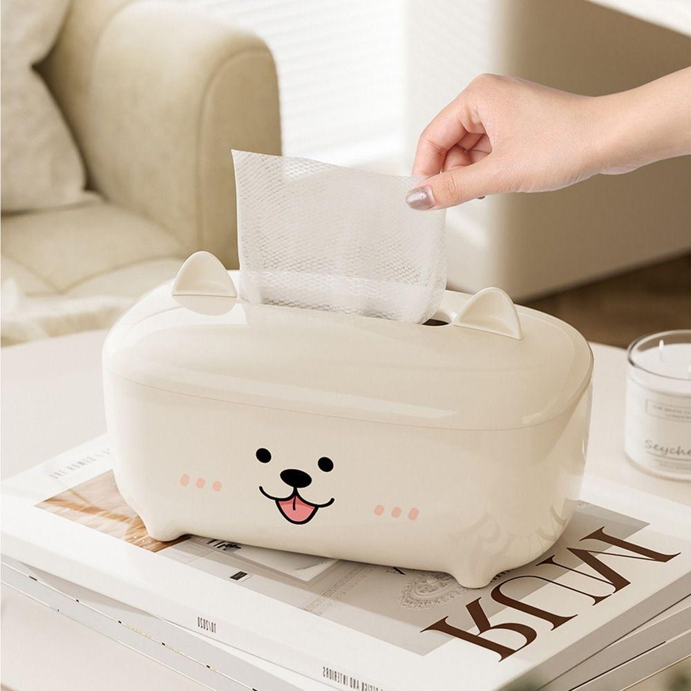 Non-slip Facial Tissue Dispenser Decorative Paper Towel Holder Cute Tissue Box Kitchen Use