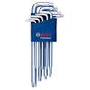 Bosch Professional - Set of 9 Male Keys for Torx Screws