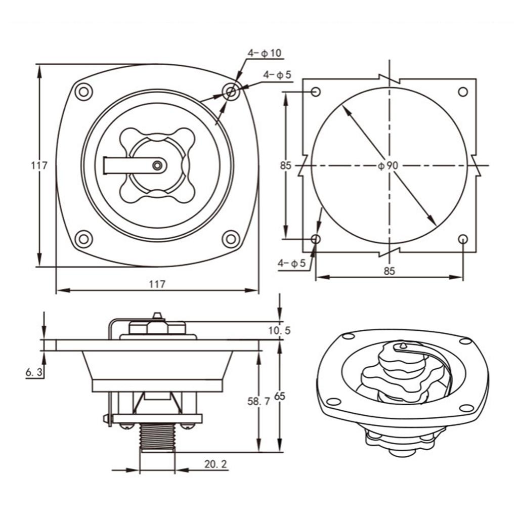 Впуск воды для RV с быстроразъемным соединителем Замена впуска городской воды для RV Встроенный запорный клапан Материал PP Хороший
