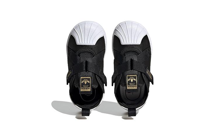 adidas Originals SUPERSTAR 360 Устойчивые к истиранию Устойчивые к истиранию Низкие кеды для скейтбординга Черный Белый HQ6082