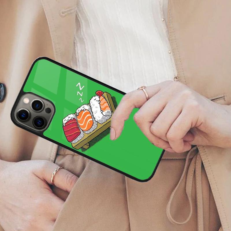 Японская кухня Суши еда Магнитный чехол для телефона ДЛЯ APPLE iPhone 17 Air 16 14 13 12 Pro Max 15 Plus Беспроводная крышка MagSafe