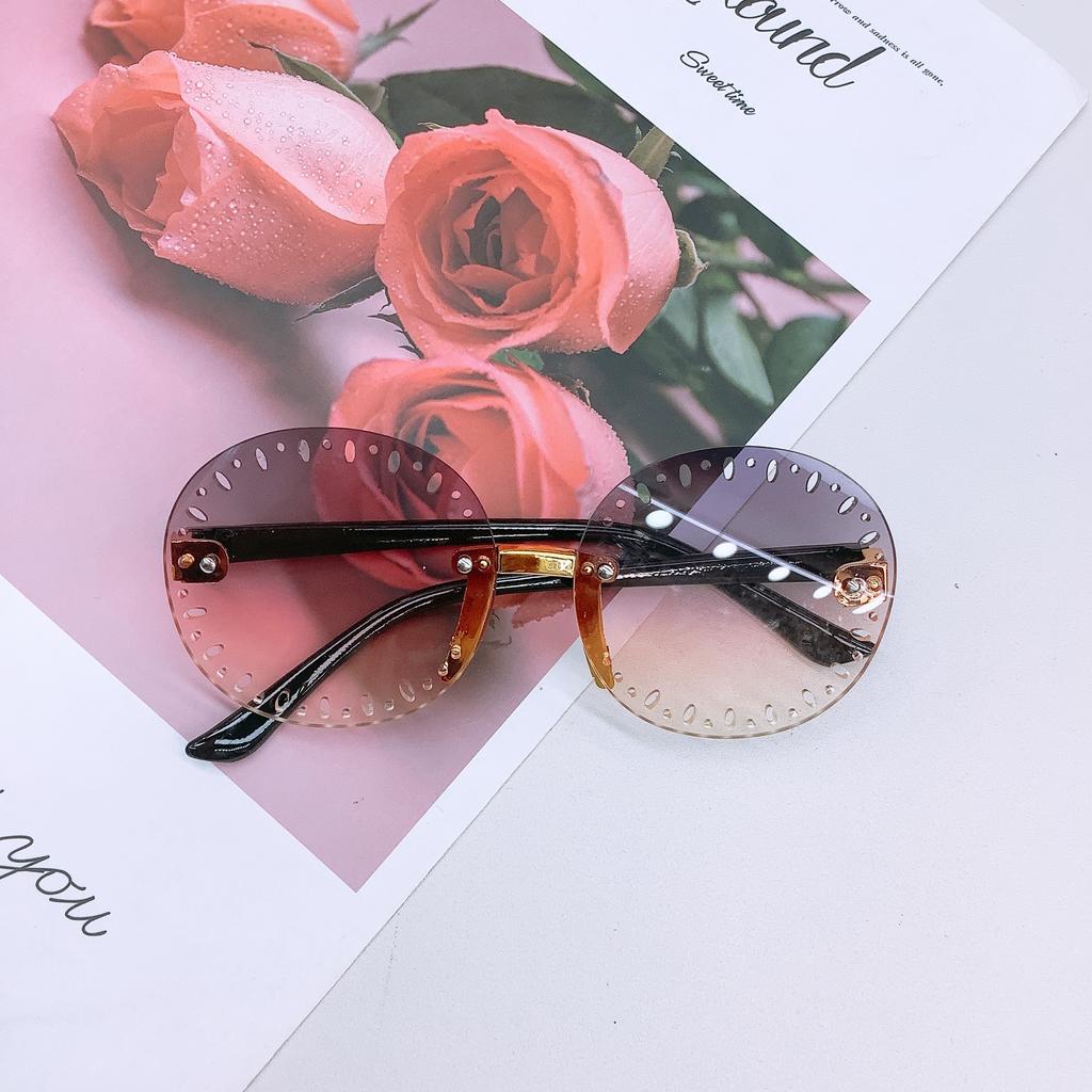 Fashion Frameless Children'S Sunglasses Personalized Parent-Child Cute Concave Baby Sunglasses Children'S Glasses