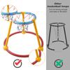 Набор баскетбольных колец для бассейна для детей и взрослых 2-в-1, плавающее баскетбольное кольцо, игра в бросок, летние забавные игры в бассейне для семейных посиделок в помещении и на открытом воздухе