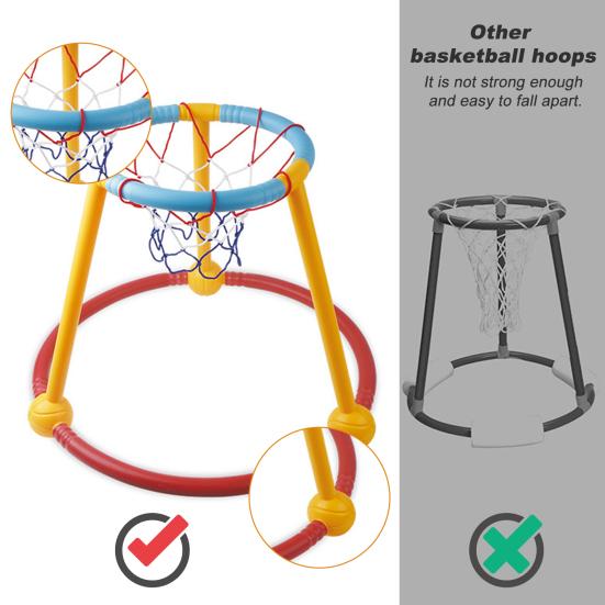 Набор баскетбольных колец для бассейна для детей и взрослых 2-в-1, плавающее баскетбольное кольцо, игра в бросок, летние забавные игры в бассейне для семейных посиделок в помещении и на открытом воздухе