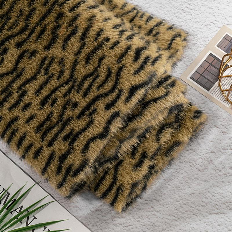 50X160 см Ткань из искусственного меха норки Принт оленя, зебры, леопарда Ручная работа Одежда Сумка Кукла Сделай сам Экологичная ткань из искусственного меха