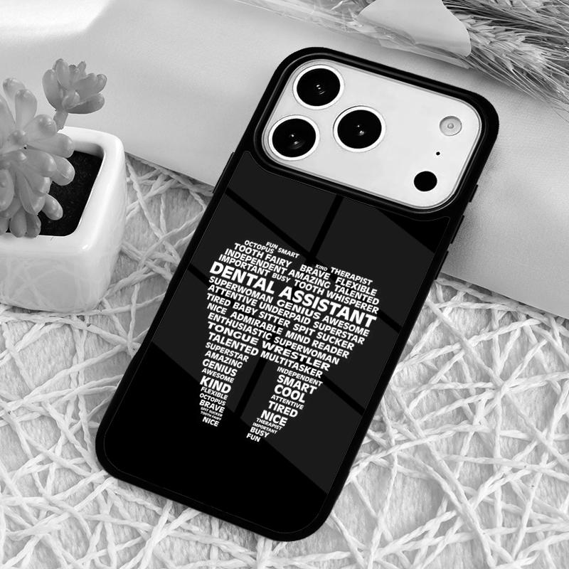 Стоматологические определения Зуб Чехол для телефона для iPhone 17 Air 16 15 11 12 14 13 Pro Max Ударопрочный чехол