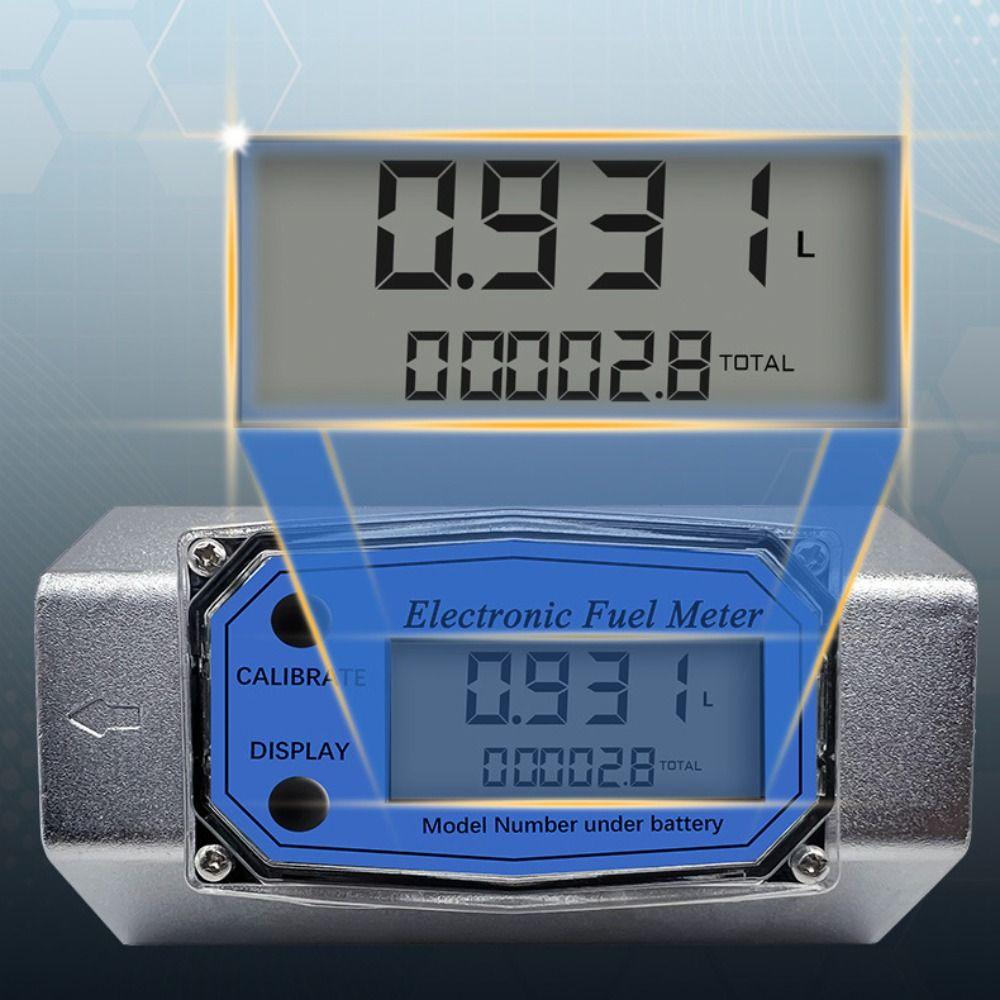 High Precision Digital Flow Meter Aluminum Zinc Zinc Alloy Fuel Flow Meter Liquid Measurement