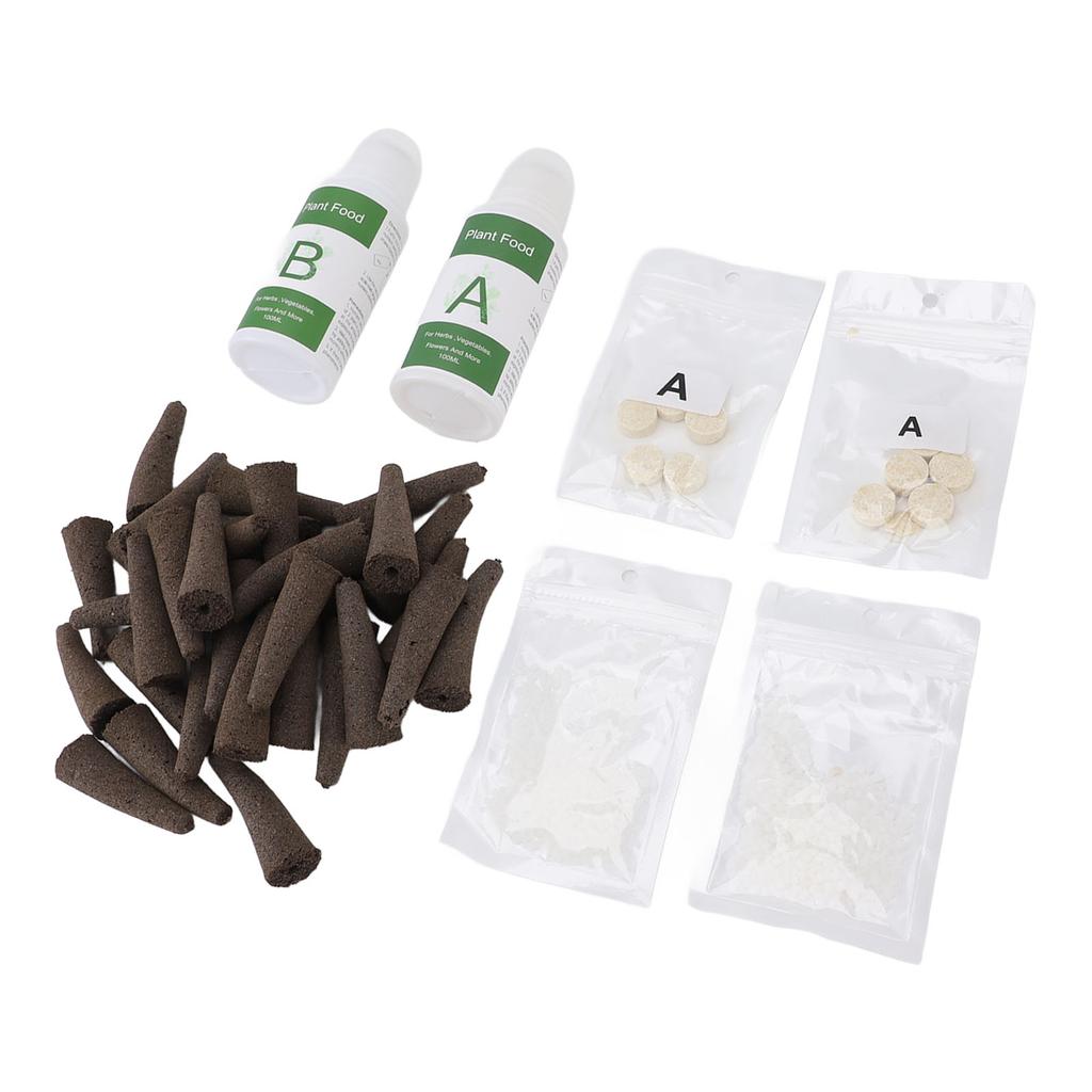 Комплект для выращивания растений в гидропонной системе, набор для выращивания всего, что угодно, с 50 губками для выращивания, гидропоника
