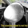 Universal Foldable Car Steering Wheel Heat Insulation Cover - Summer Anti-Scalding, Double-Sided Aluminum Film, High-Temperature Resistant