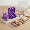 Набор для изготовления мыла «Виноград» DIY-комплект, легко извлекаемая форма в виде фрукта для начинающих, рукоделие