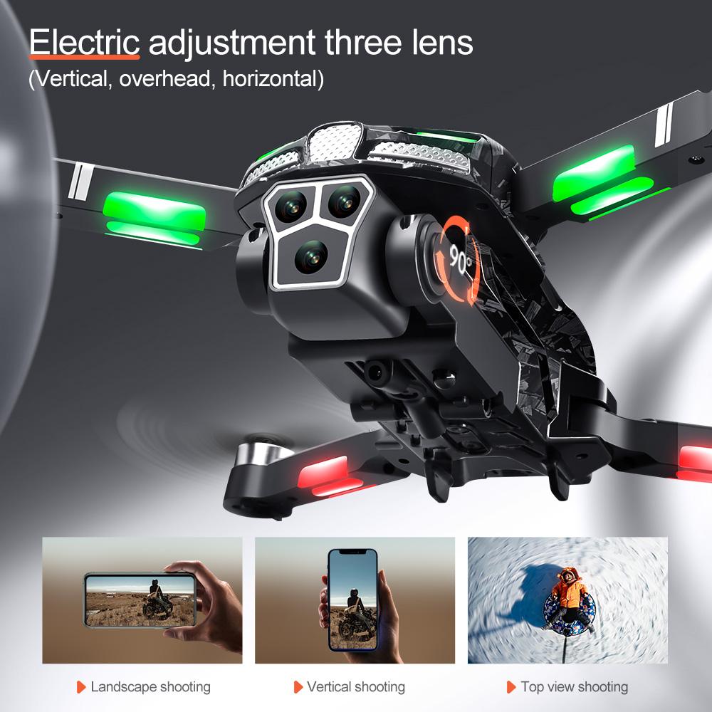 New V186 Pro Drone Professional Brushless Motor 8K GPS Three HD Aerial Photography FPV Obstacle Avoidance Quadrotor UAV kid toy