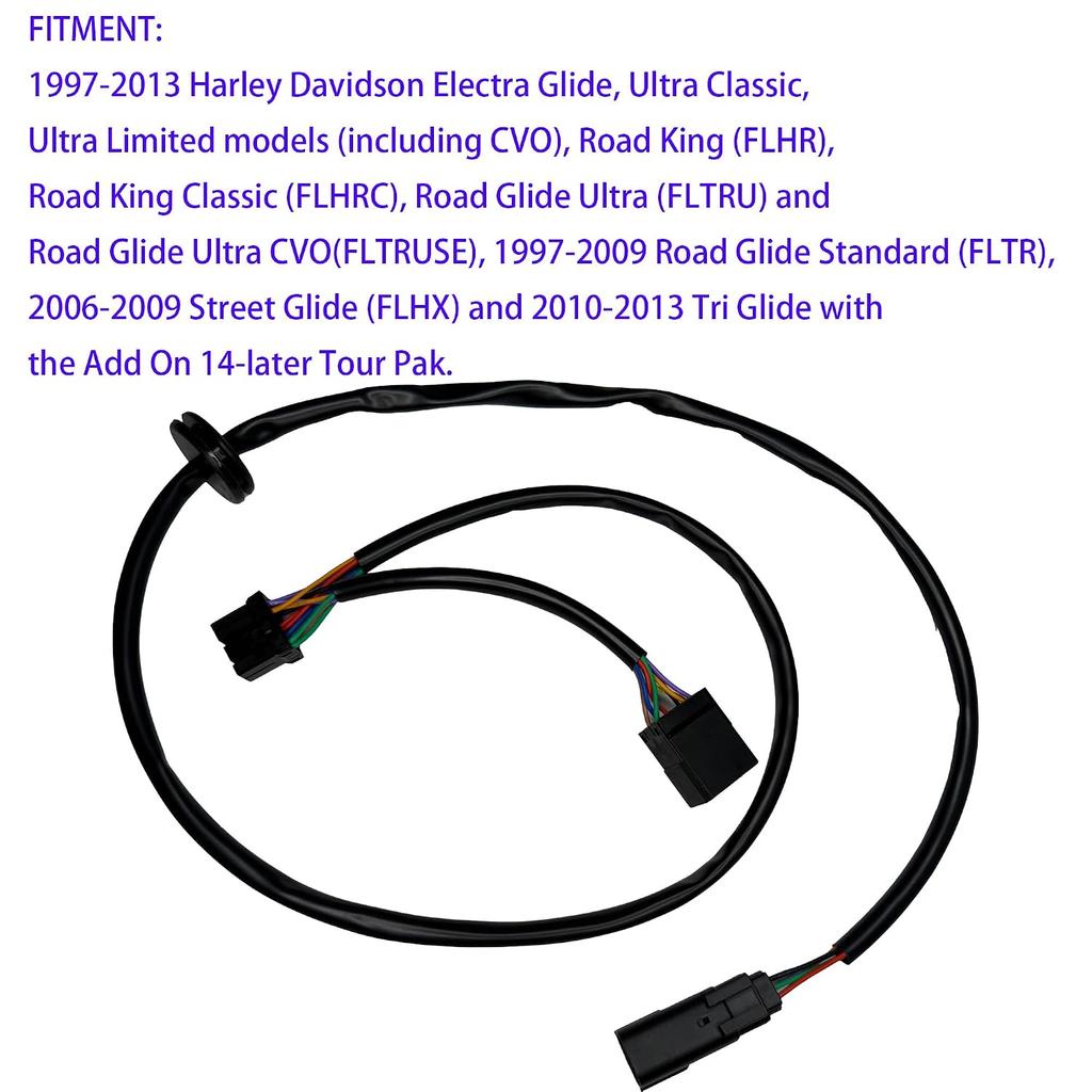 Quick Disconnect Wiring Harness Adapter for Harley Davidson Tour Pack ('97-'13)