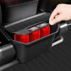 Ящик для хранения в задней центральной консоли для Tesla Model Y 2024 2024, органайзер из термопластичного эластомера с крышкой, мусорное ведро под сиденьем, автомобильный органайзер